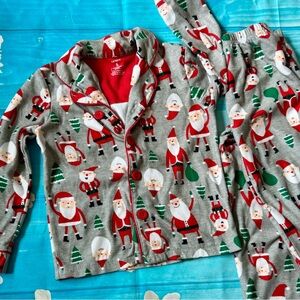 Carters Santa Fleece PJs. Size 5